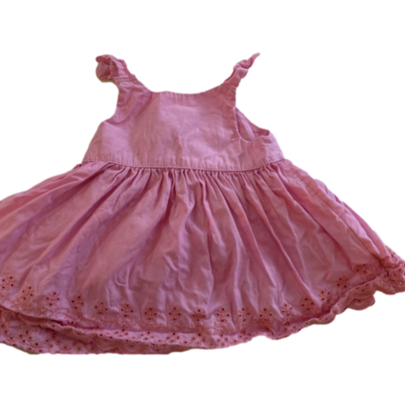 Joe Fresh Dress and bloomers 3-6 months pink eyelet - Picture 2 of 8